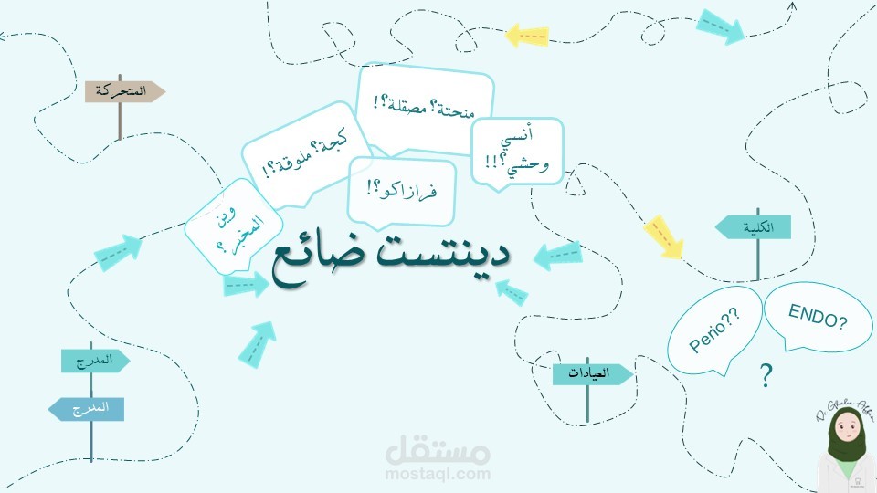 عرض تقديمي لورشة تعريفية لطلاب طب الأسنان - دينتست ضائع