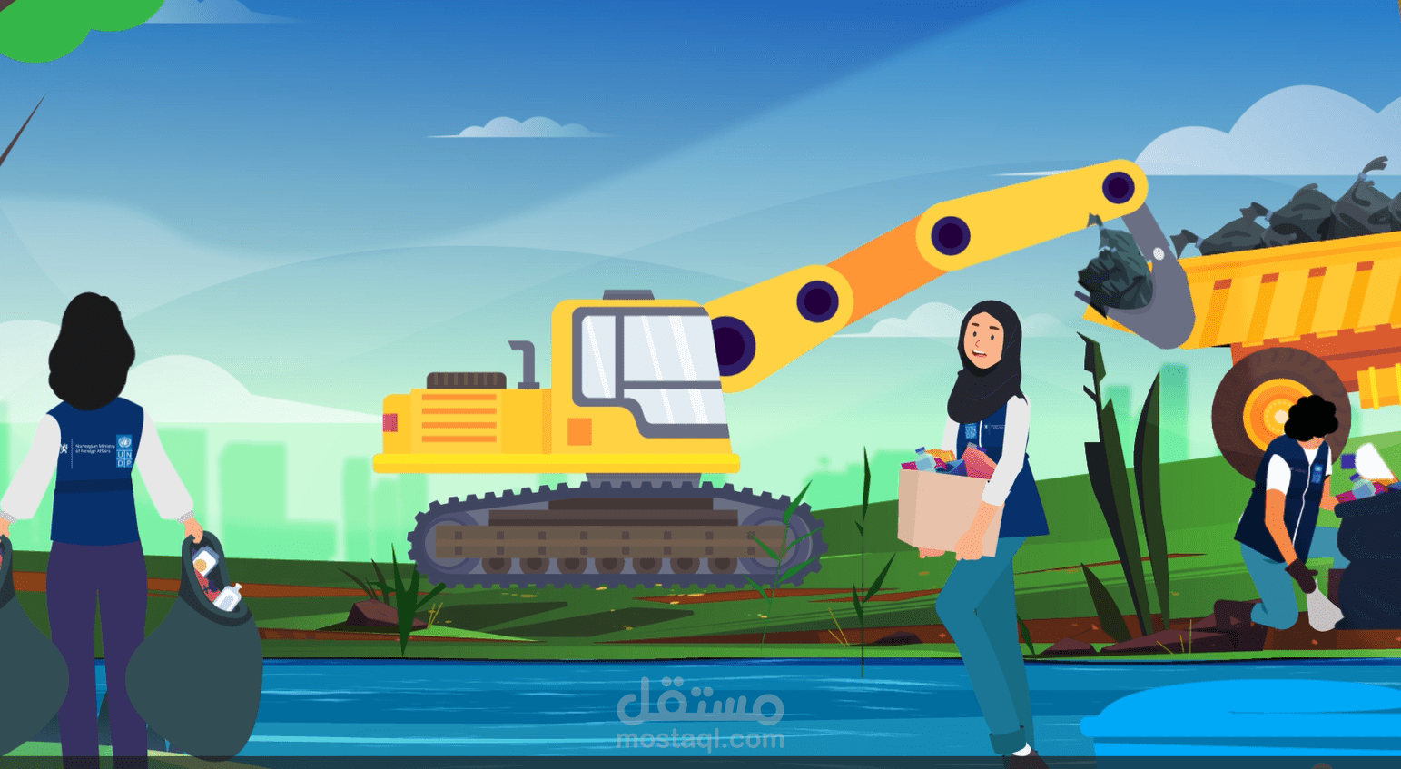 موشن جرافيك : حملة احياء وادي غزة
