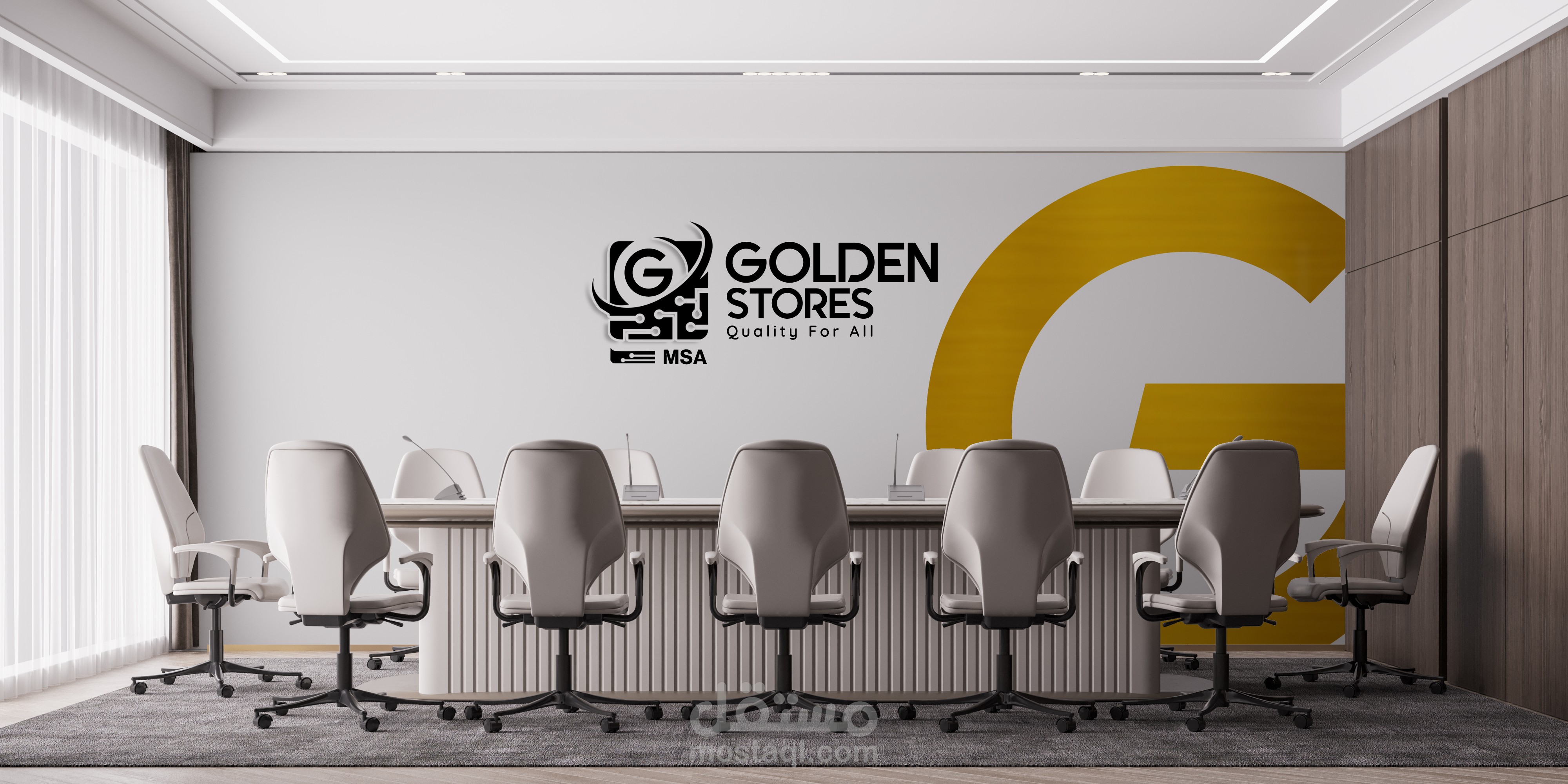 Golden stores - logo design