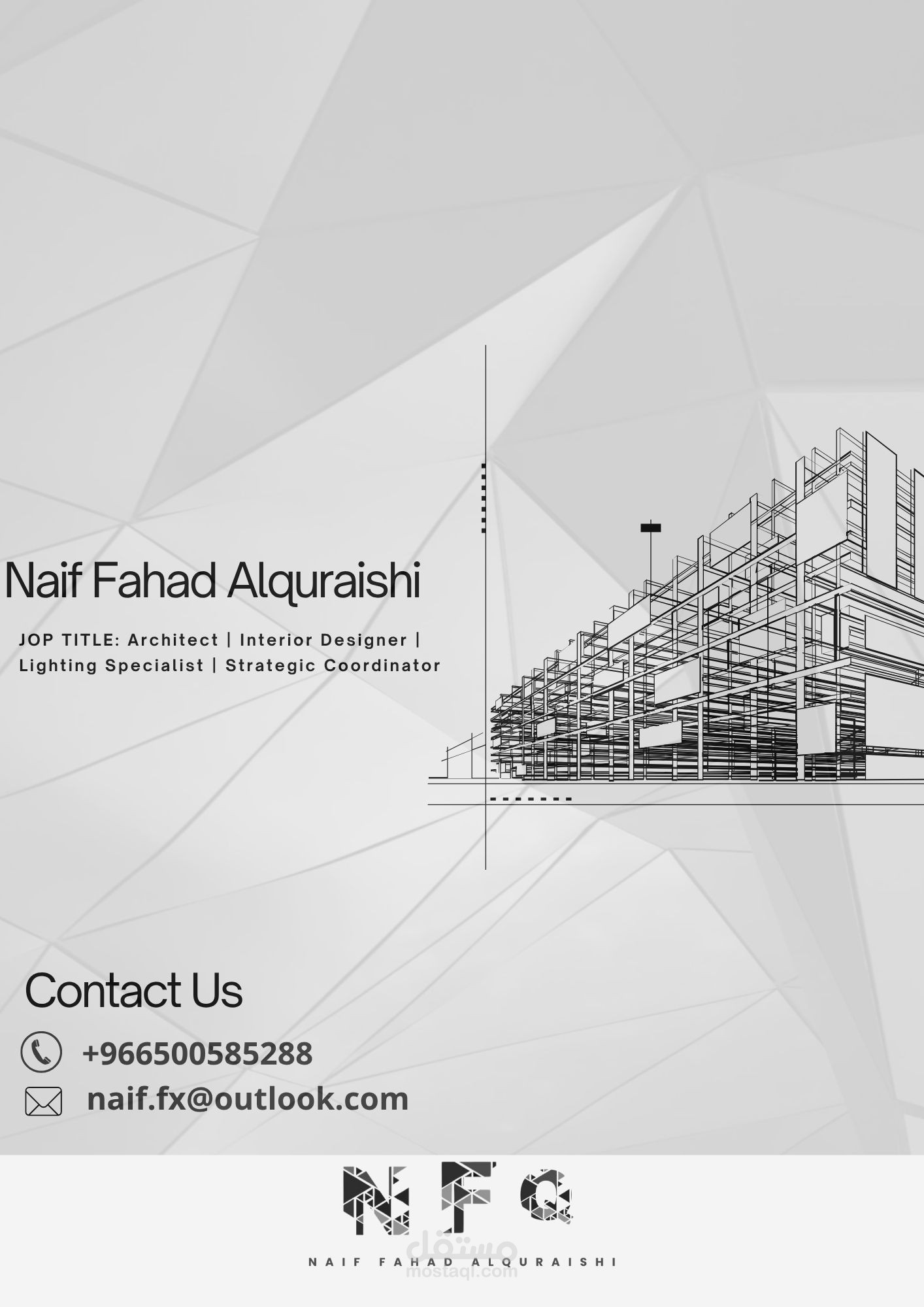 تصميم بورتفوليو مميز إبداعي