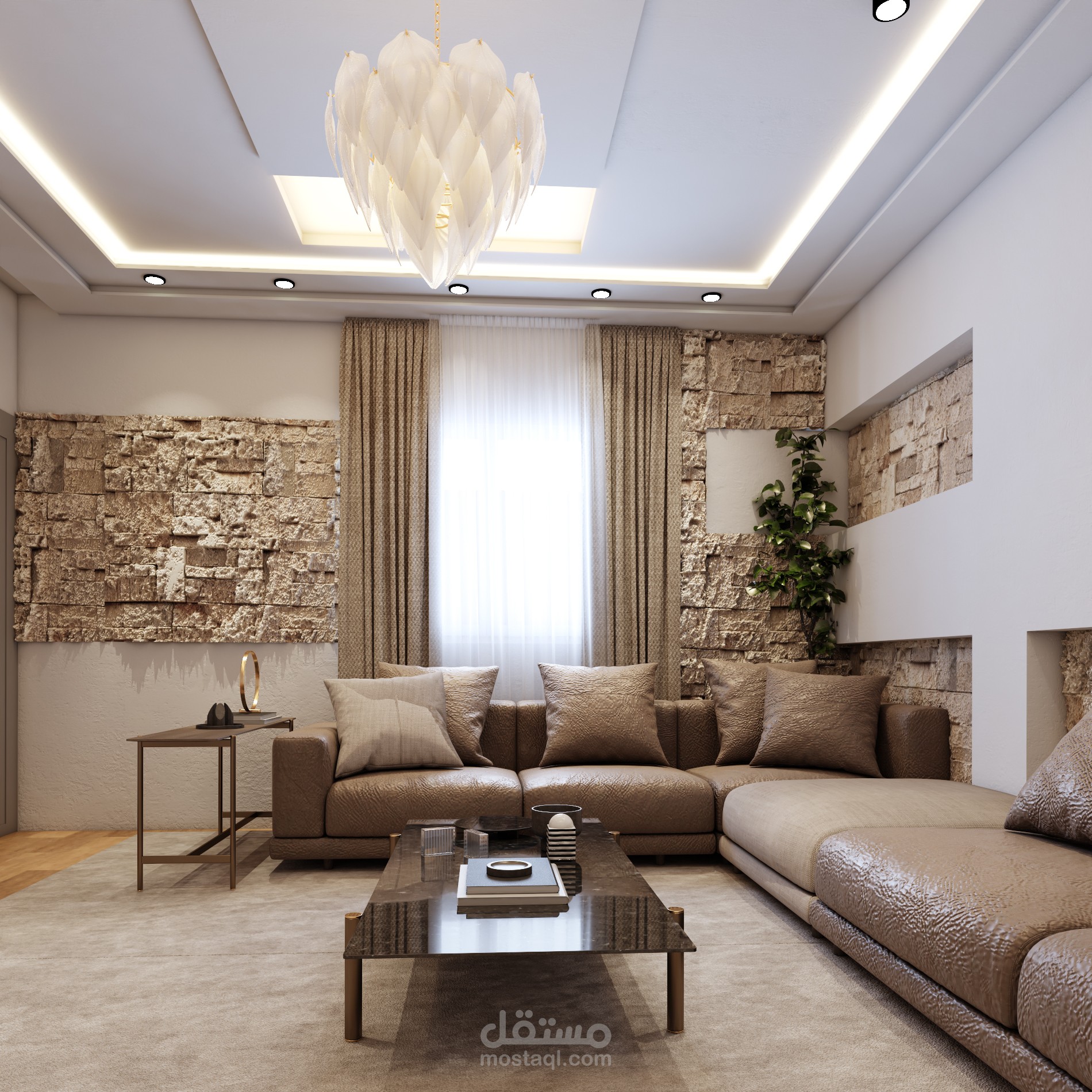 تصميم صالة وفق ذوق الزبون | مستقل