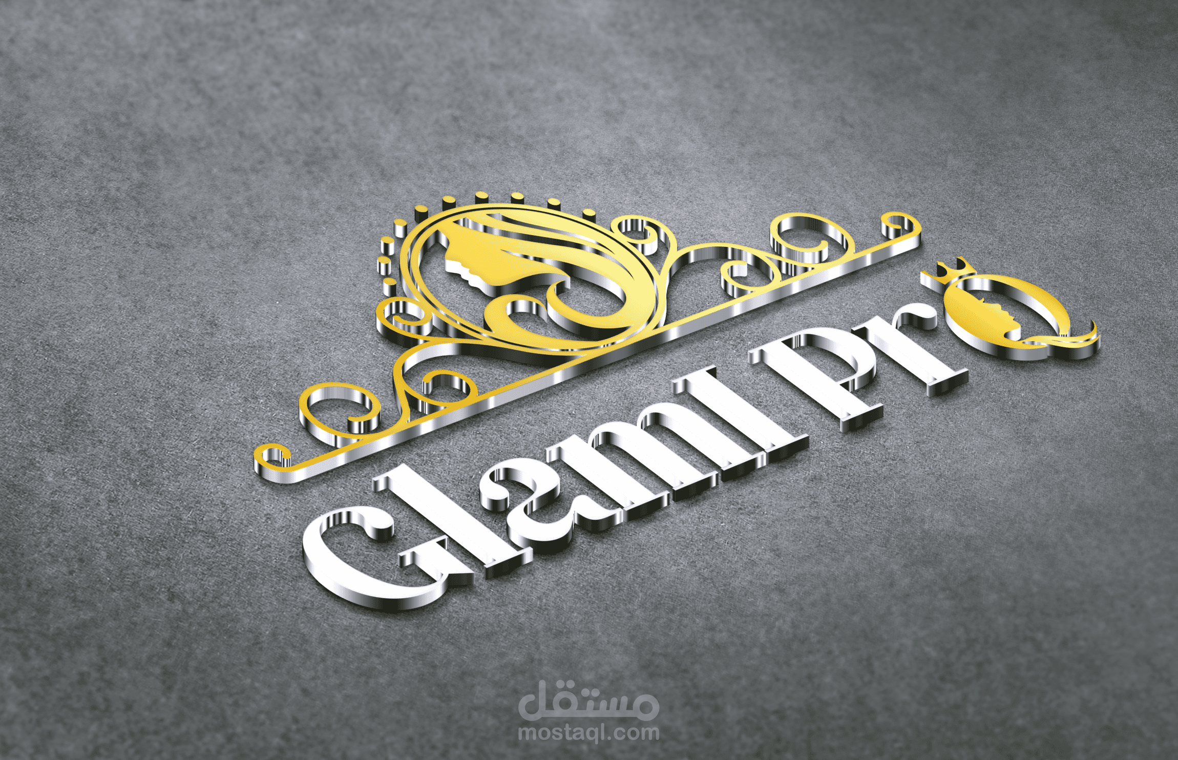 Professional logo design for a beauty shop GLAMI PRO