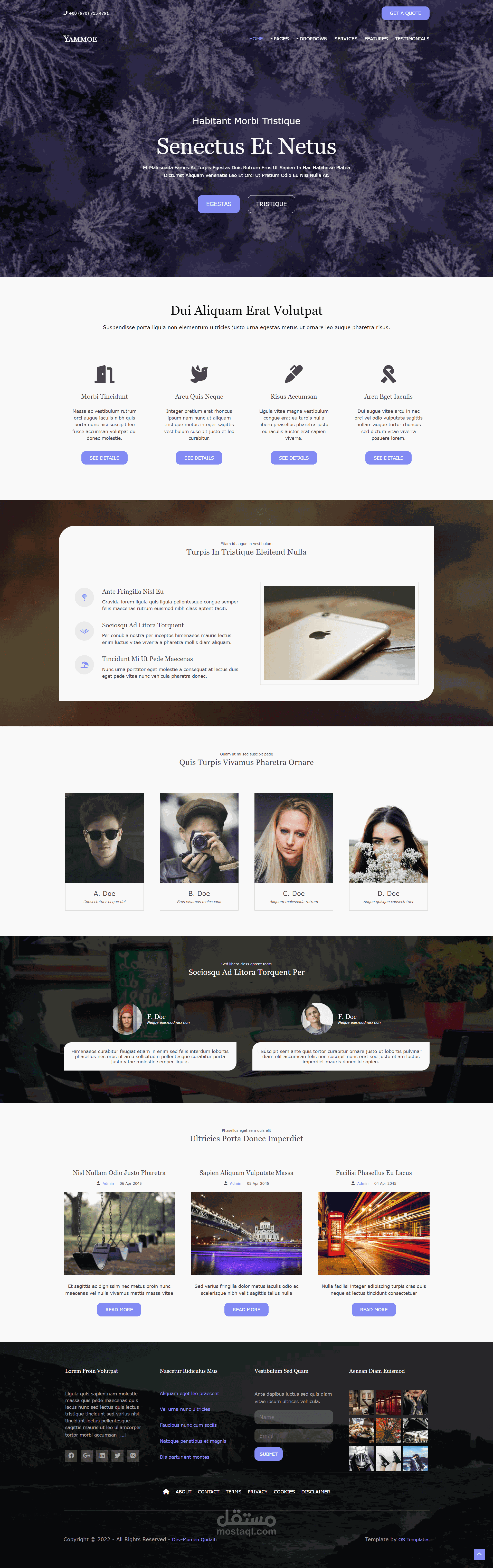 Yammoe Website Template