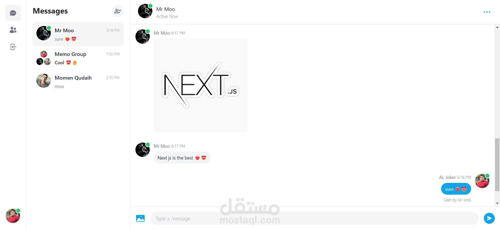 تطبيق دردشة شبيه ب ماسنجر