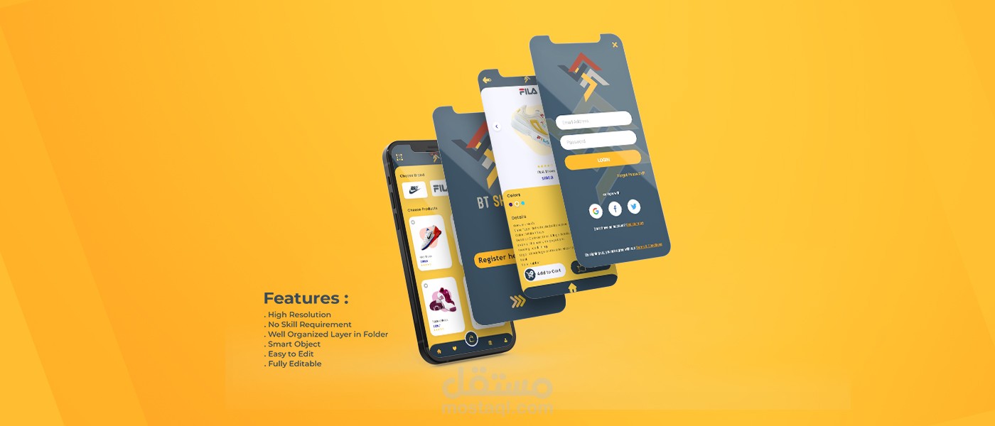 تصميم واجهة المستخدم للتطبيقات وصفحات الويب UI.