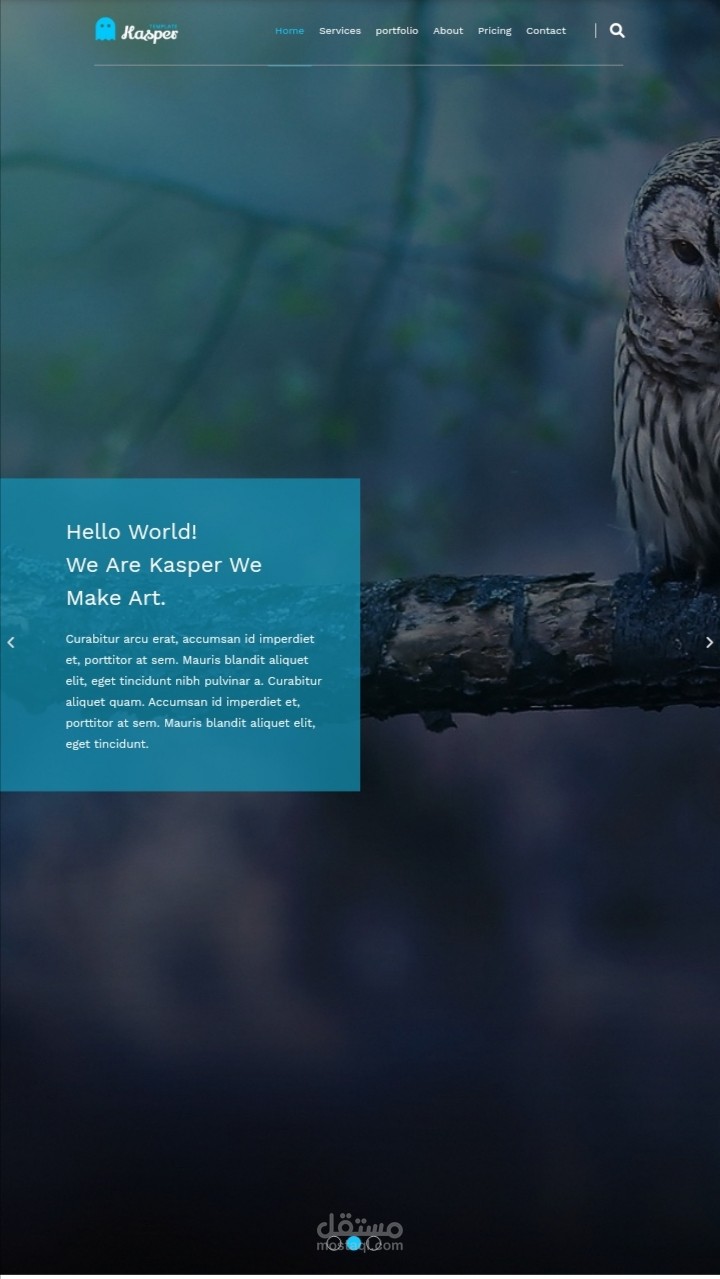 تصميم موقع شخصي احترافي