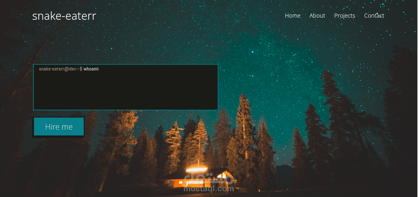 Portfolio page