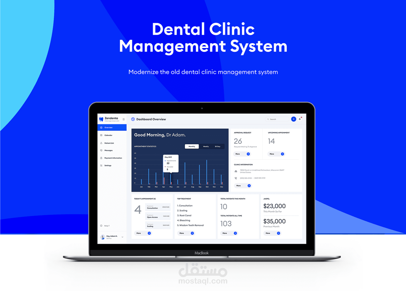 Dentist clinic application