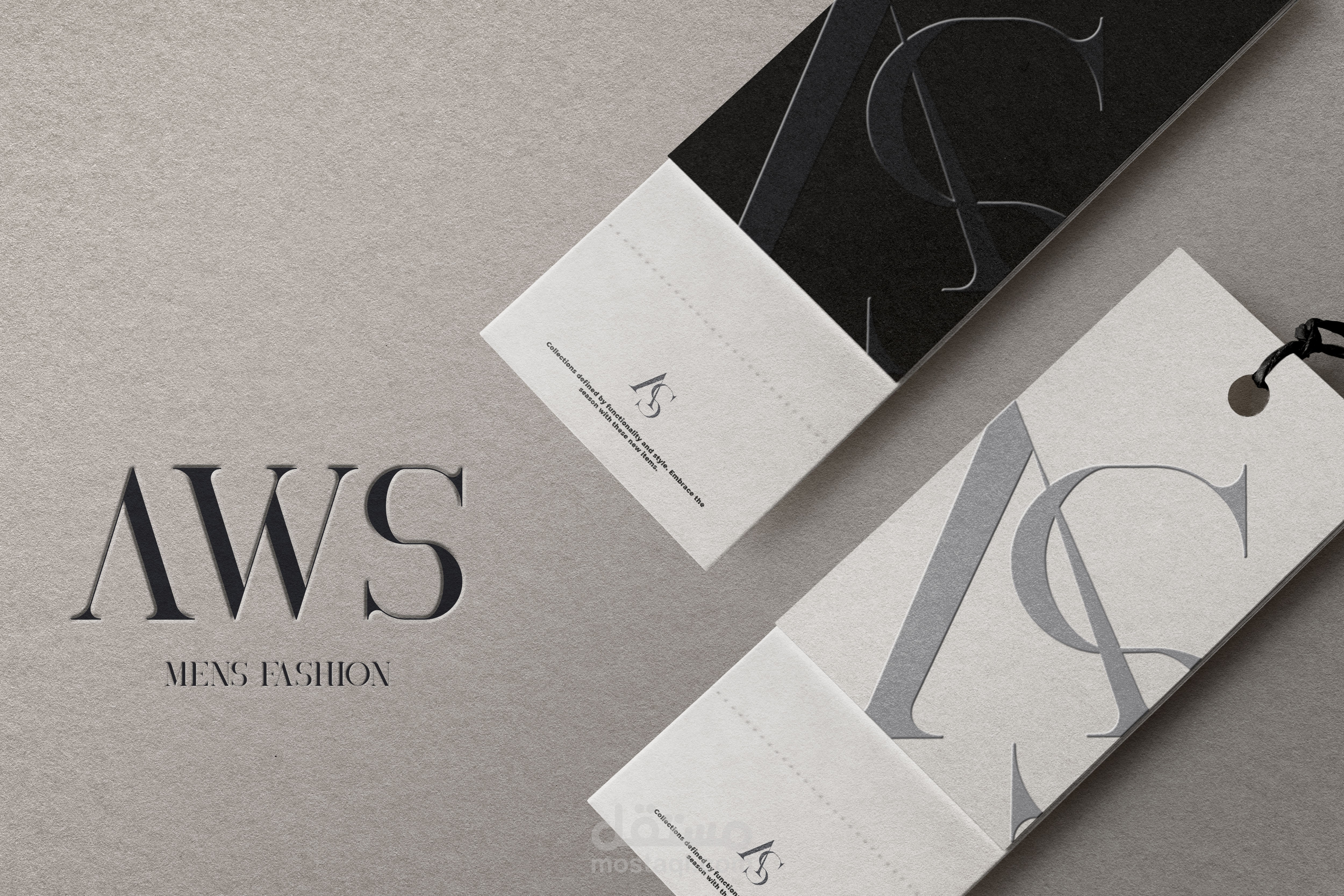 تصميم هوية بصرية - Visual ID لمتجر ملابس رجالي