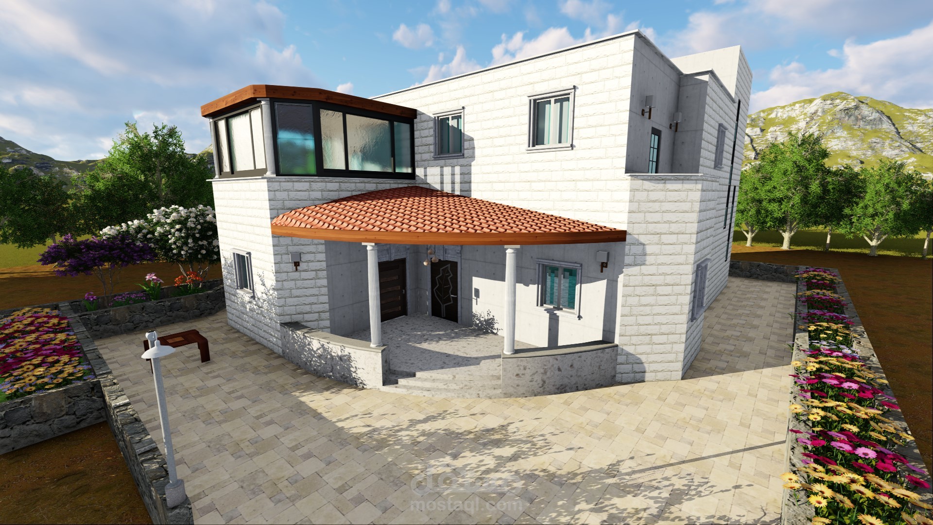3D  لمنزل من دورين