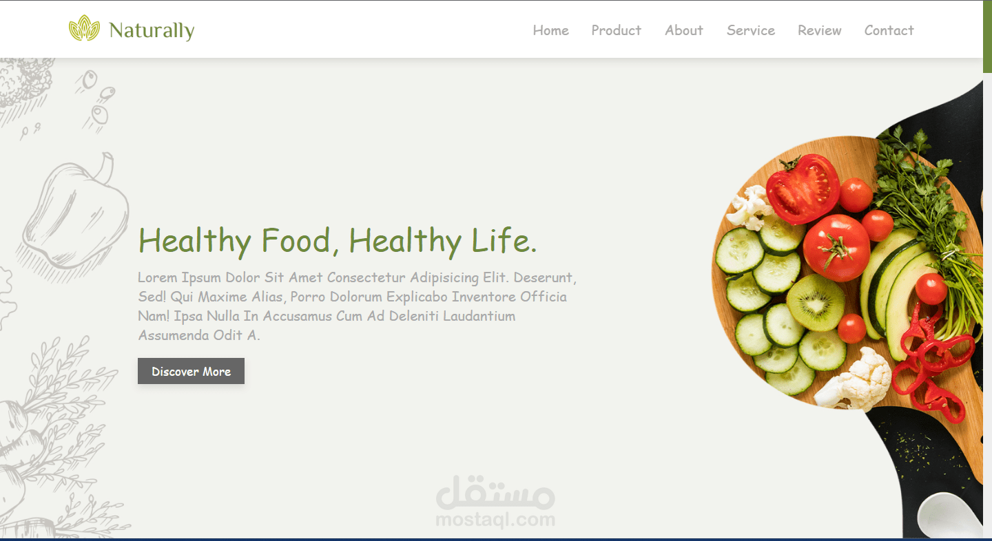 Healthy food website