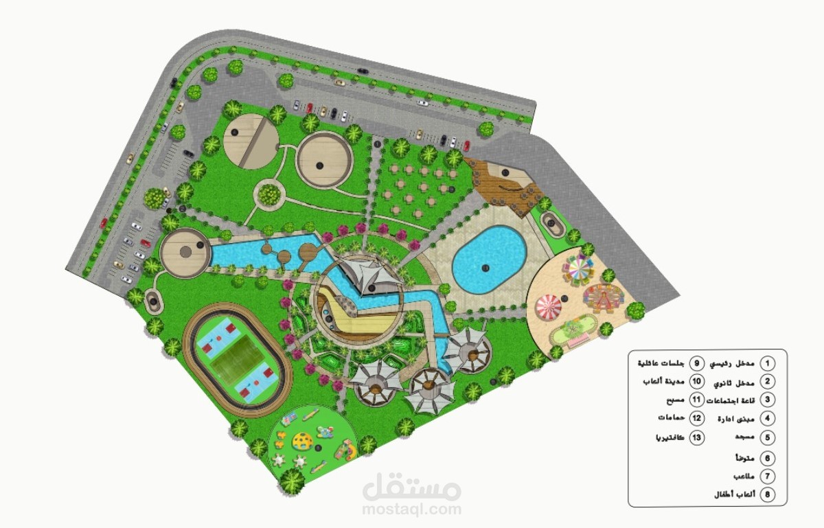 تصميم حدائق وبستنةولاندسكيب  Landscape_ 2d.3d _بانواع الطرز المختلفة