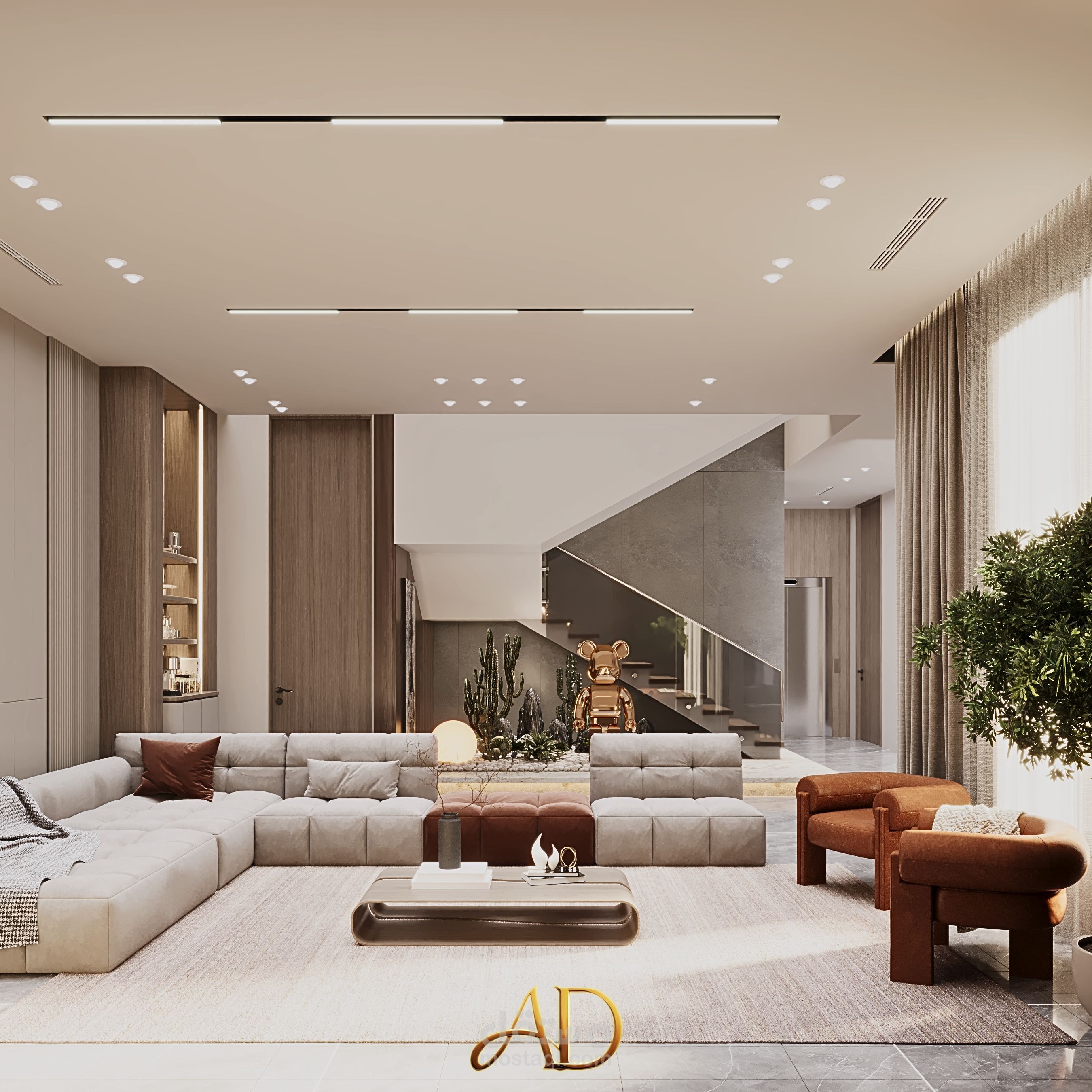 تصميم حديث ومعاصر انيق لفيلا سكنية في السعودية