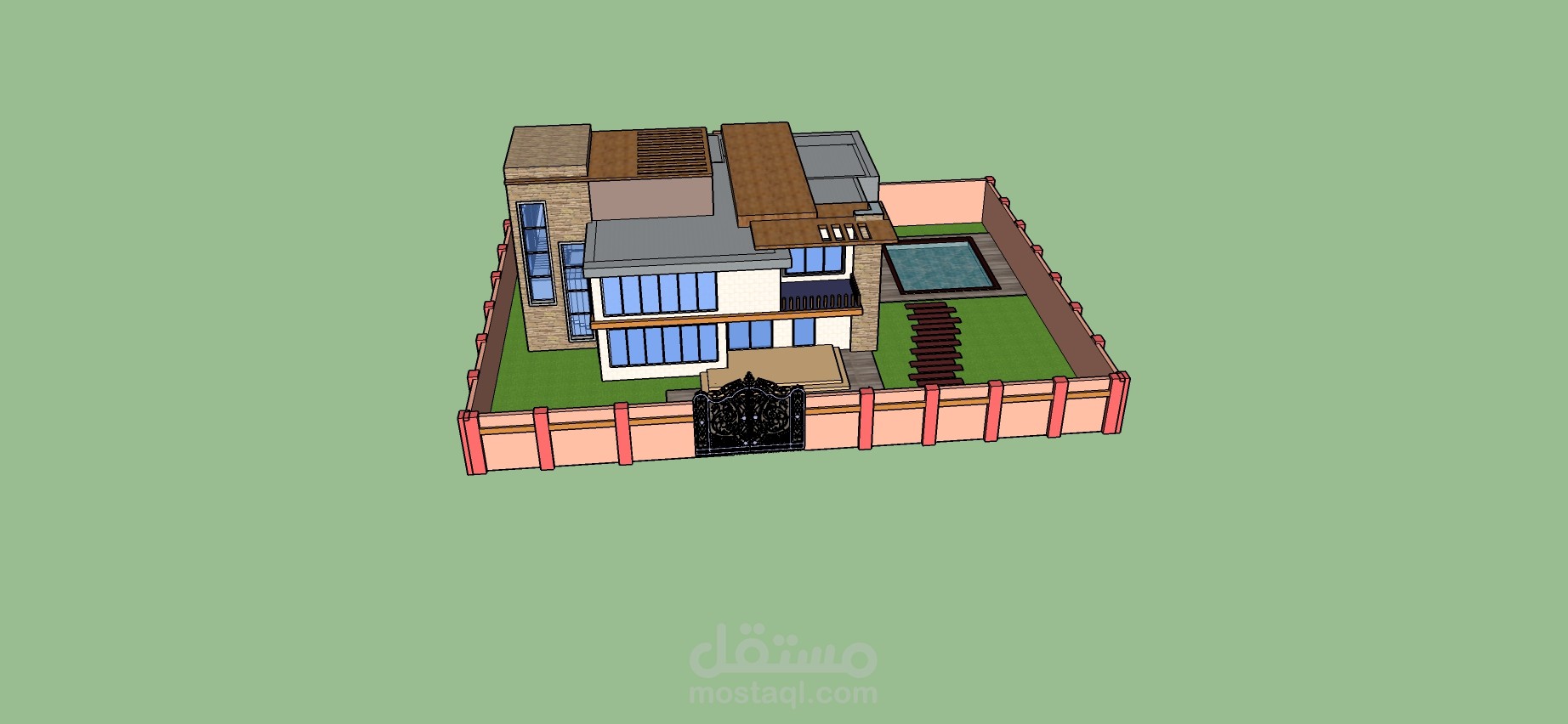 شاليه صغير طابقين