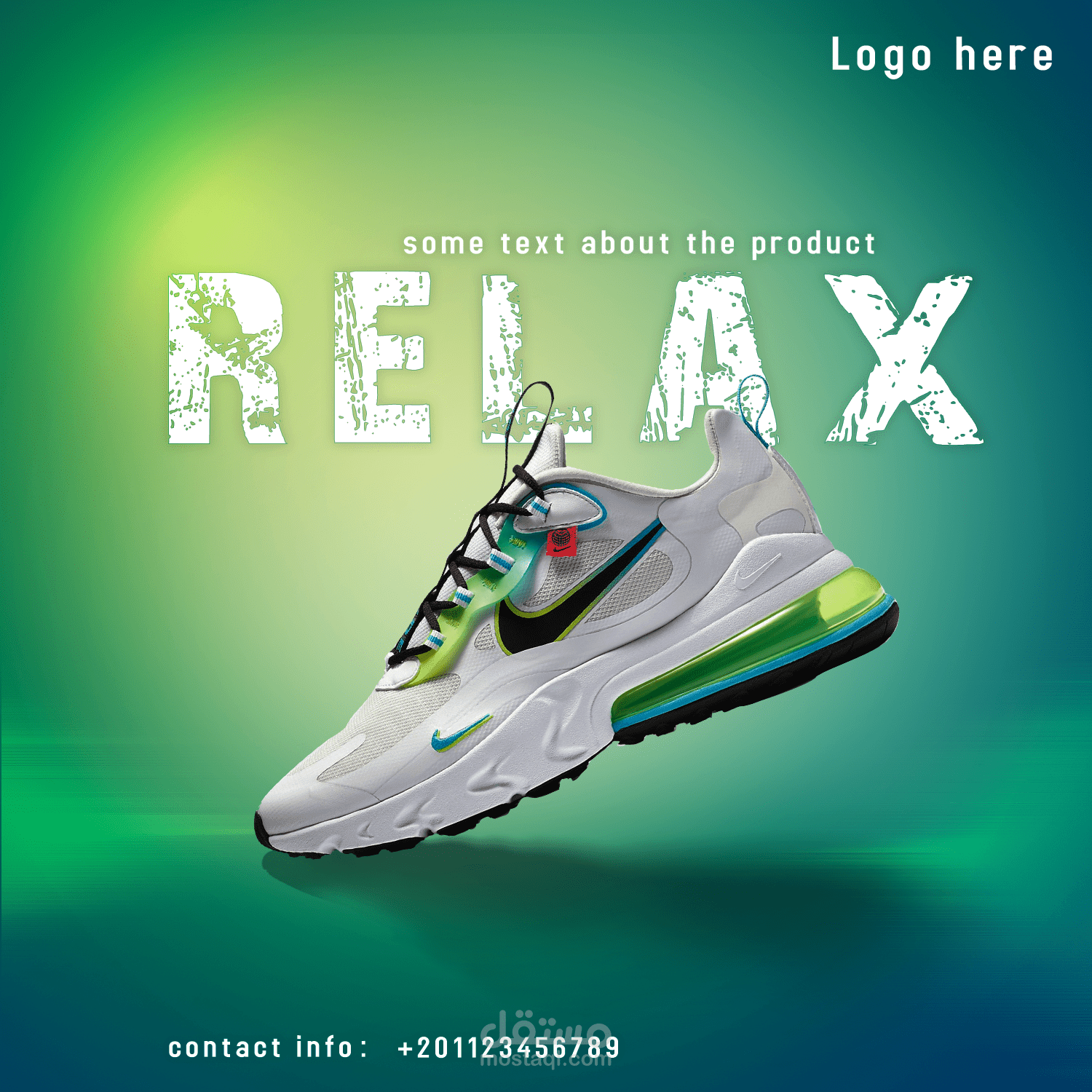 تصميمات سوشيال ميديا -  تصميم منتج لشركة نايك NIKE