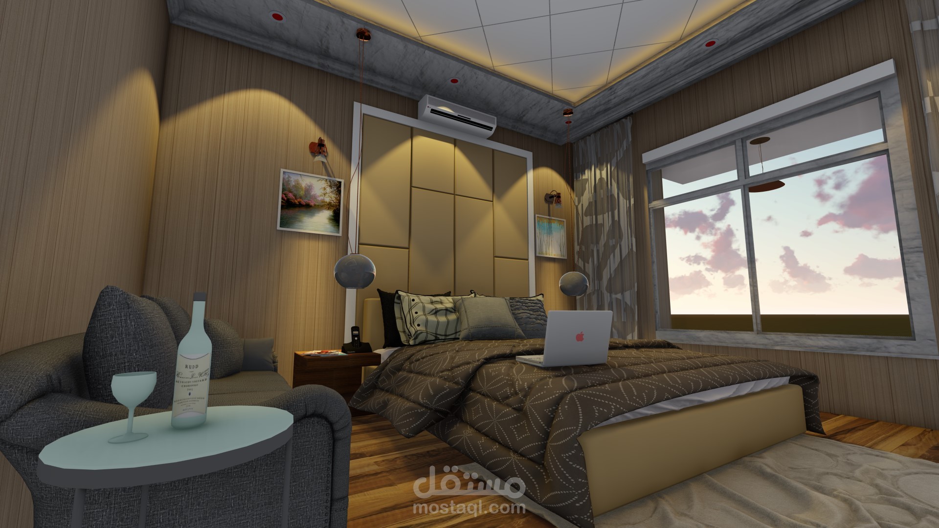 تصميم غرفة نوم مودرن