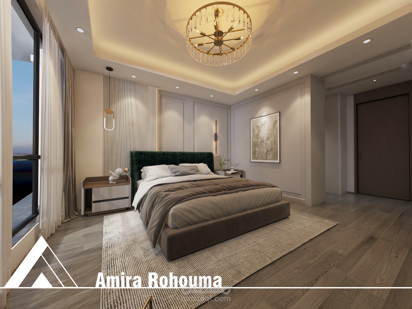 Modern master room interior design