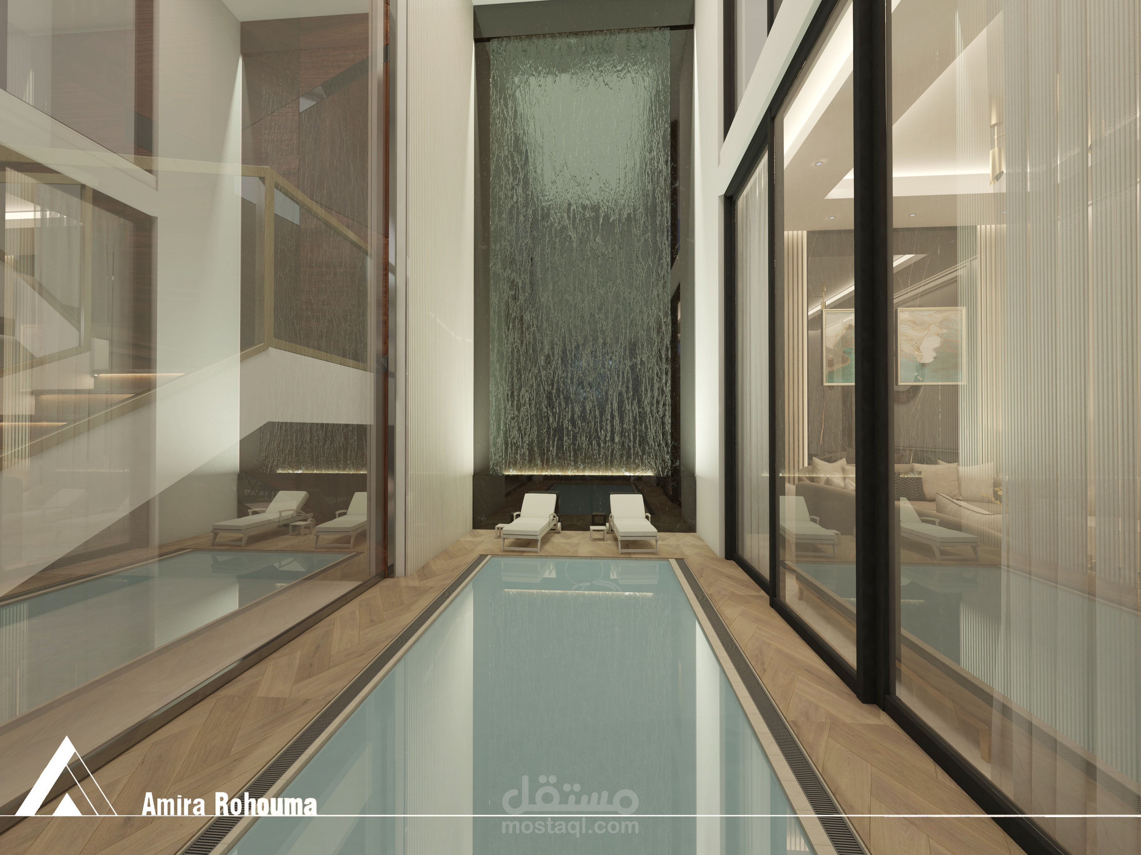 indoor pool area interior design