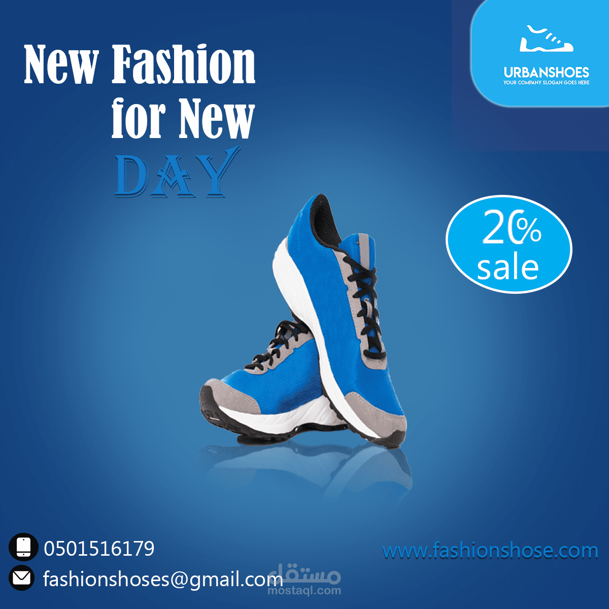 social media design for shose