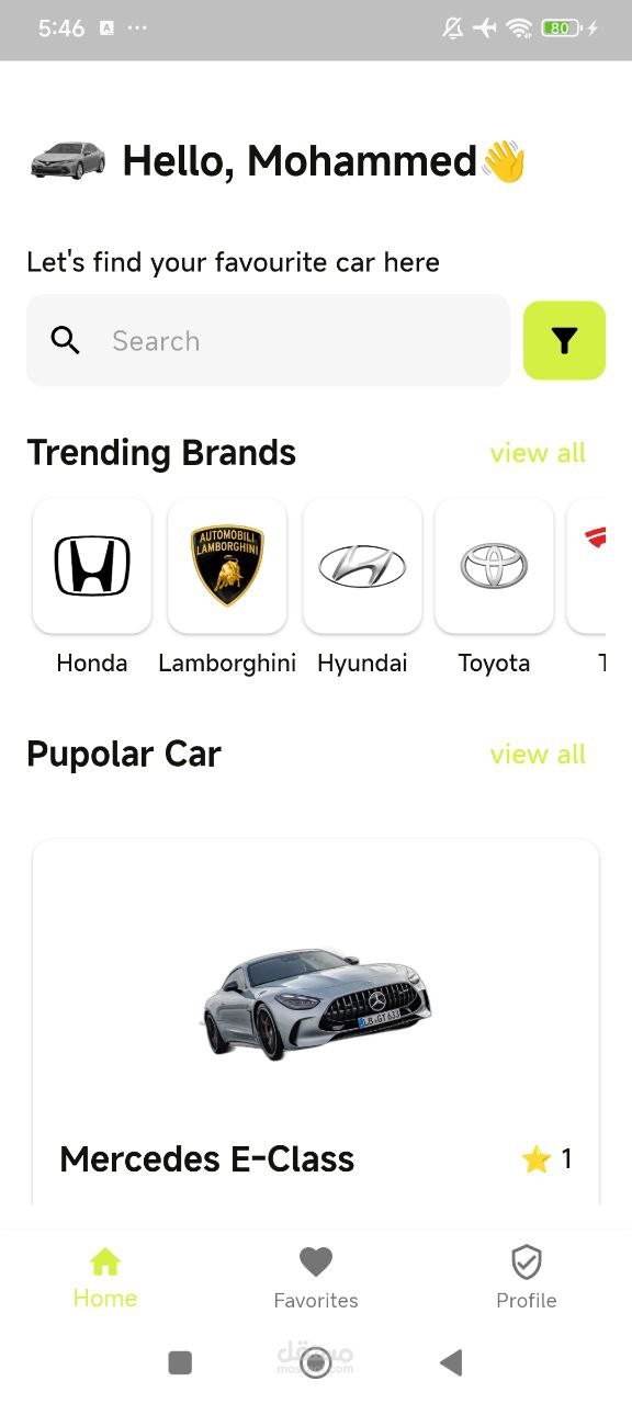 تطبيق تأجير سيارات