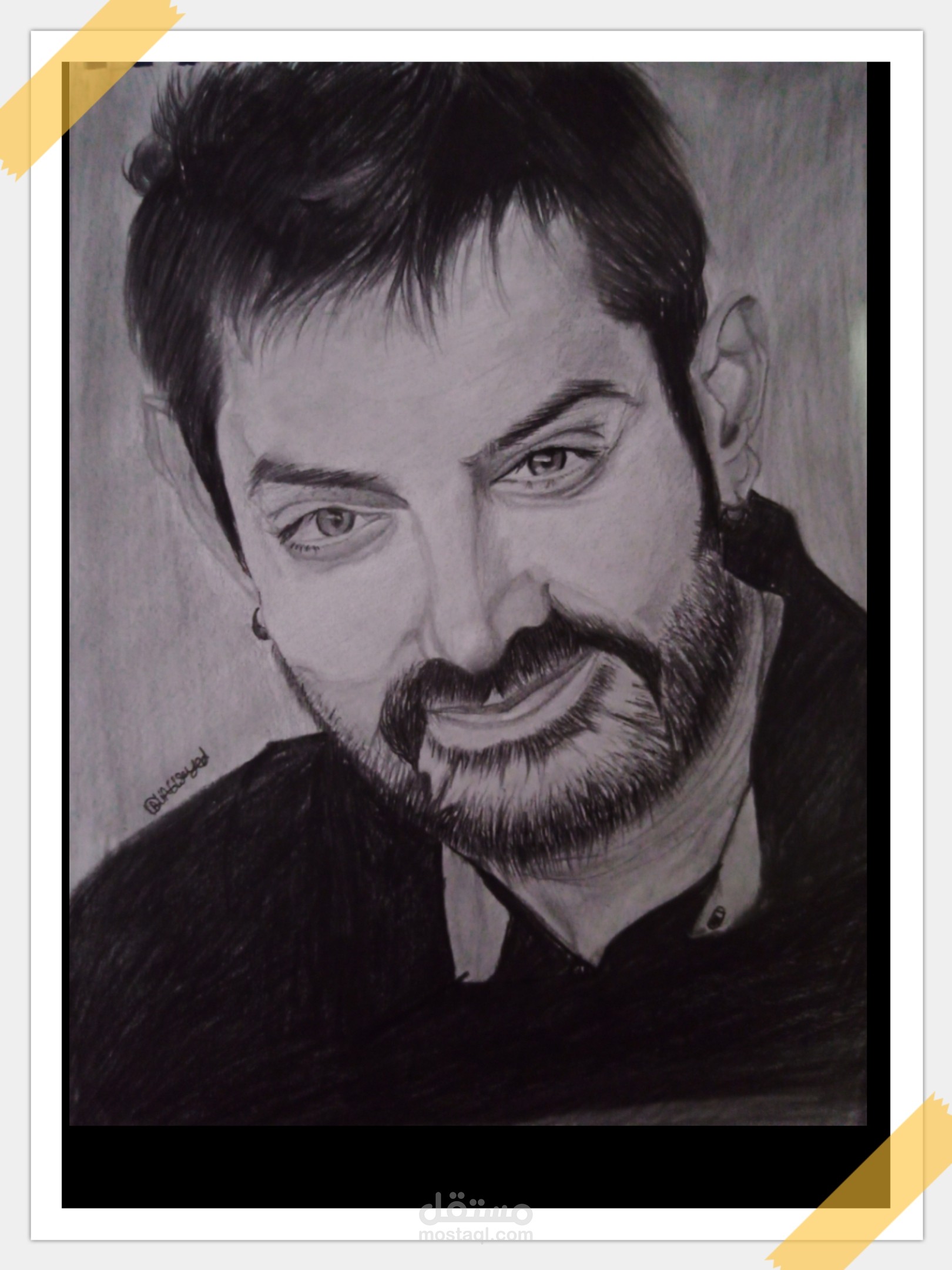 رسم الأشخاص فري هاند بالرصاص