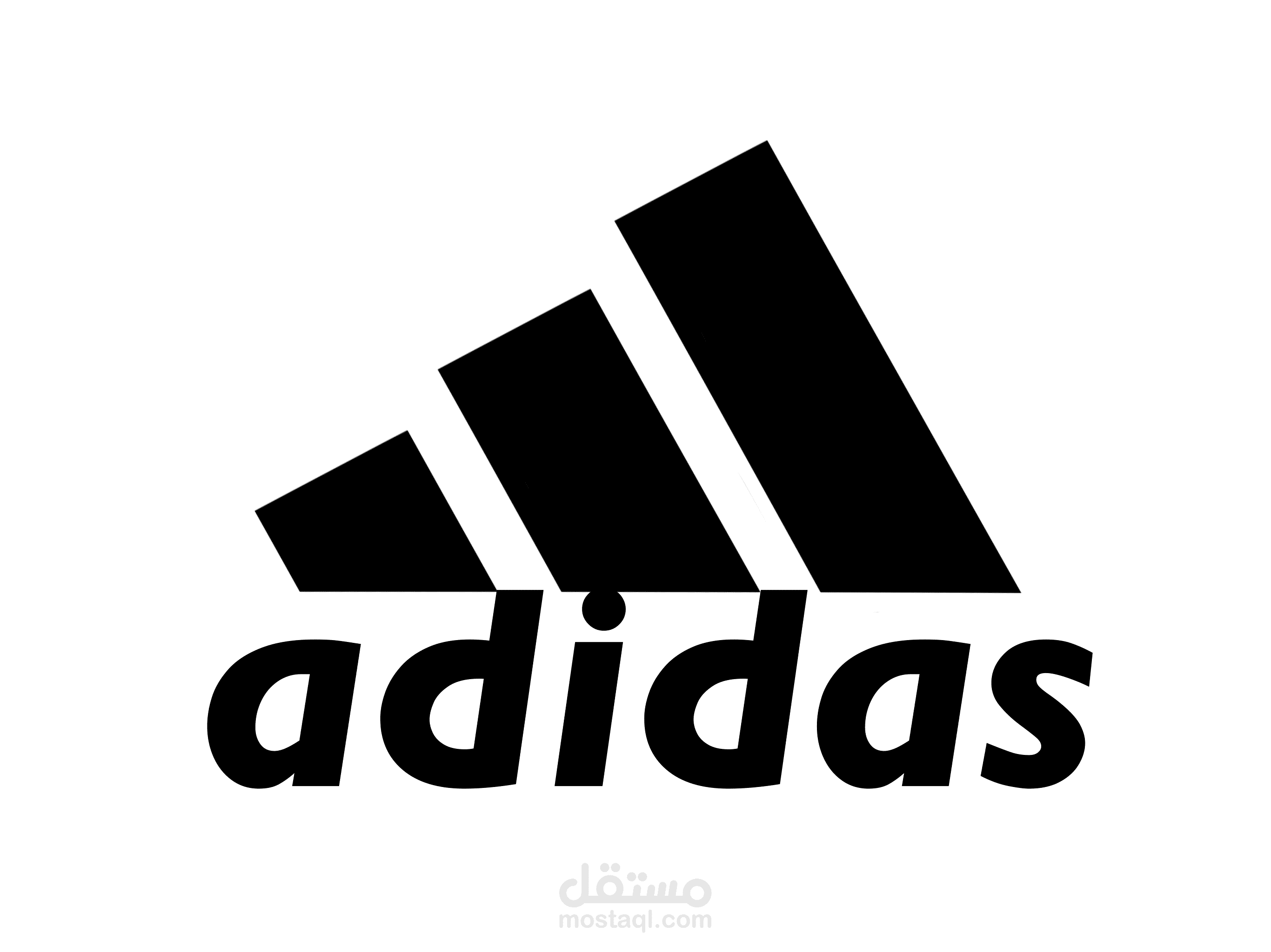 رسمت شعار شركة اديداس