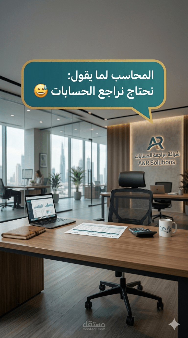 تصميم فيديو عن المحاسبة