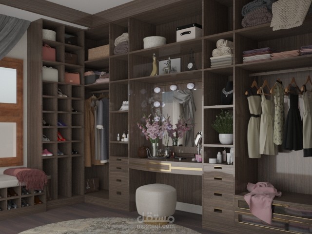 غرفة ملابس مودرن