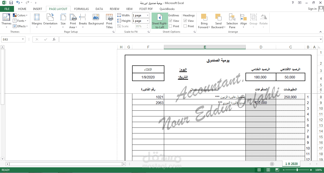 يومية صندوق