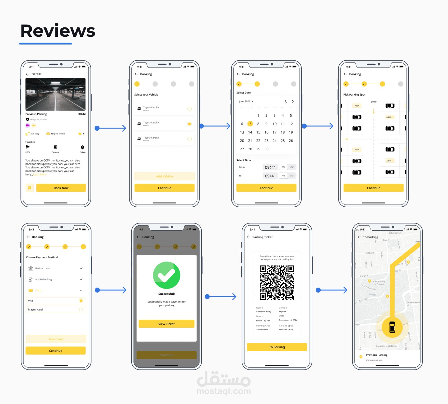 حجز موقف سيارة