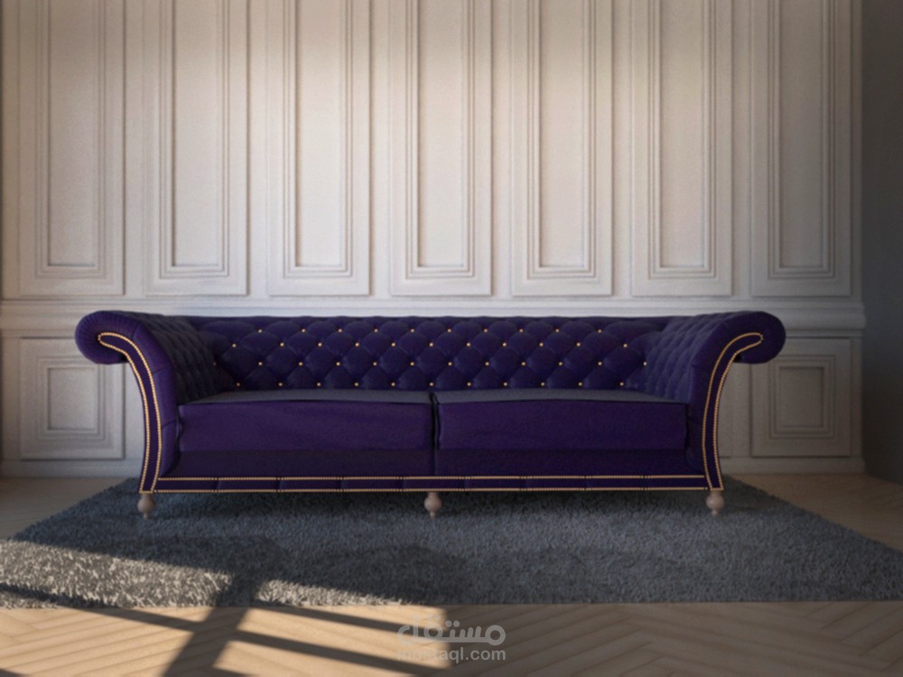 نمذجه كامله لغرفه واثاث