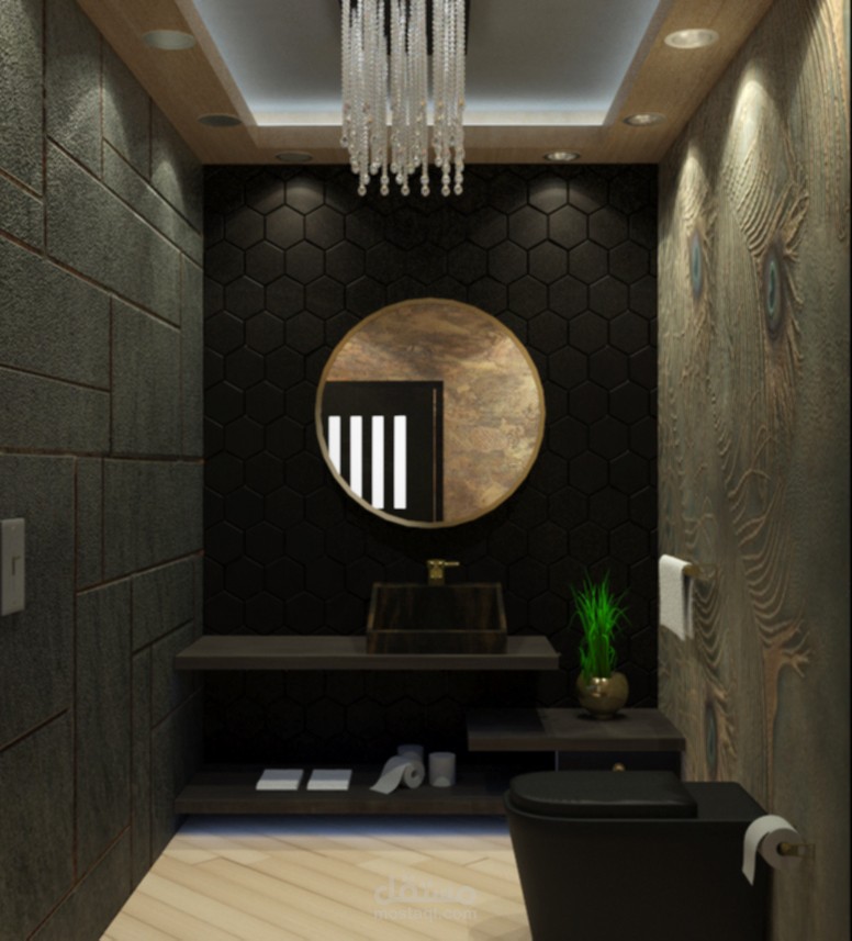 نمذجه كامله لديكور حمام