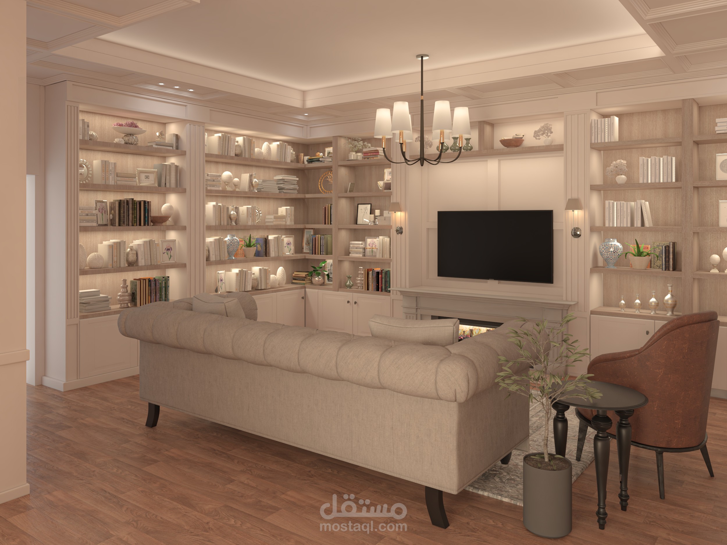 تصميم ديكور داخلي نيو كلاسيك