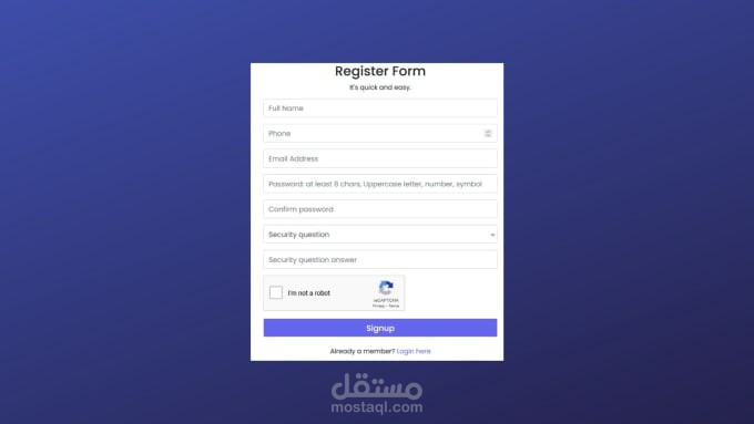 سأقدم لك نظام تسجيل دخول وتسجيل PHP مقدمًا في غضون 24 ساعه