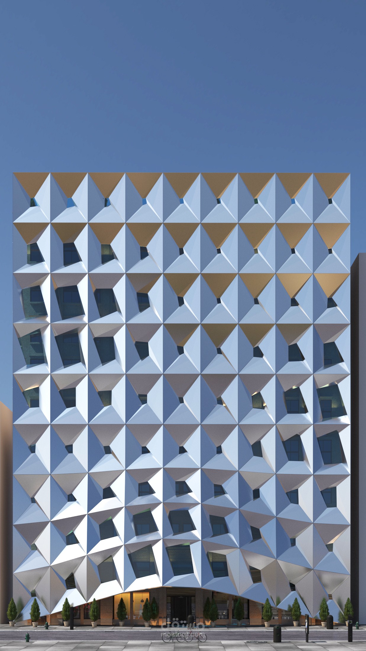 تصميم واجهة معمارية حديثة