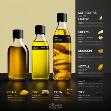 Hair oil products (Social media design)