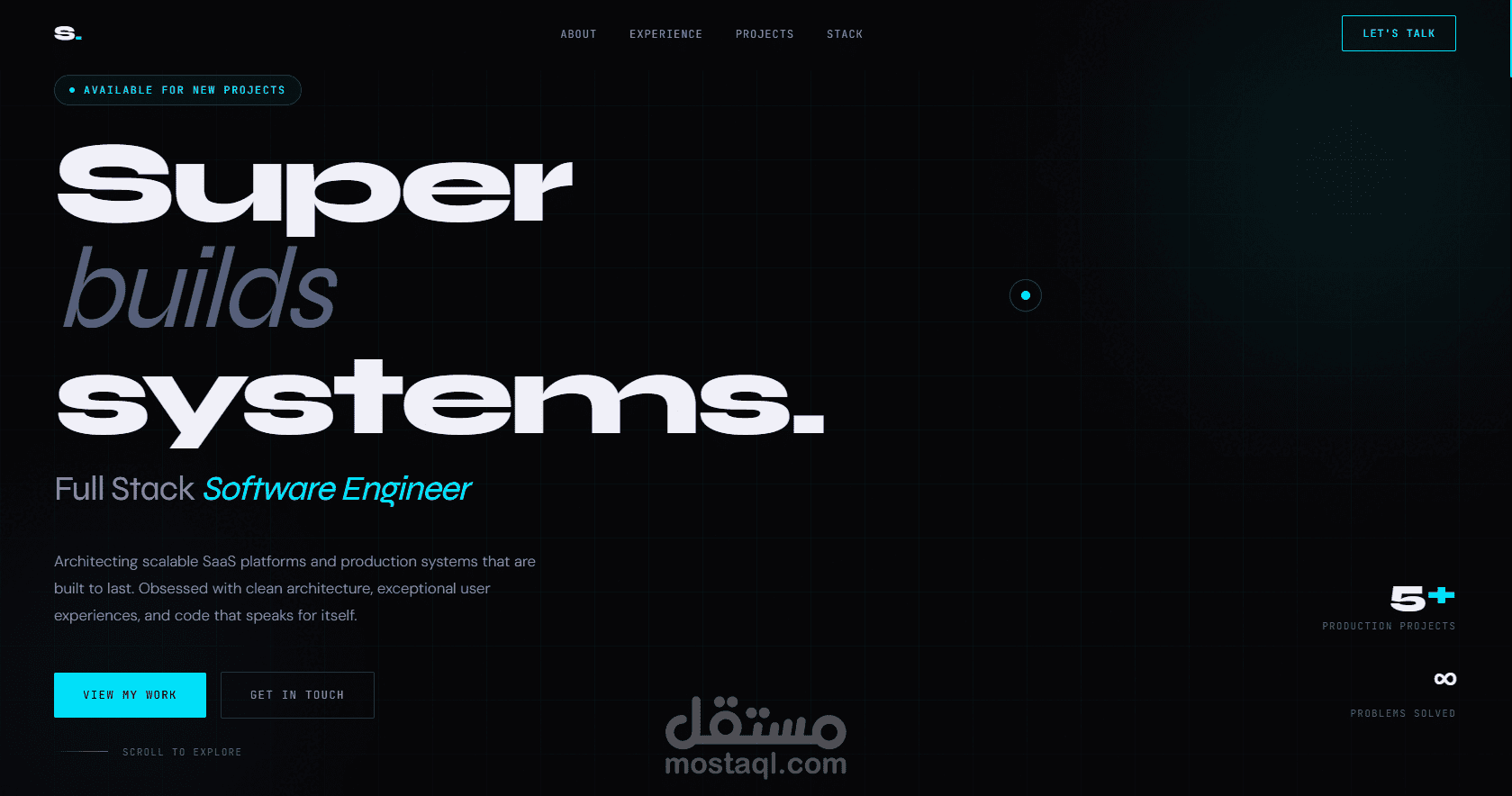Super Portfolio | Modern Personal Portfolio Website for Software Engineer
