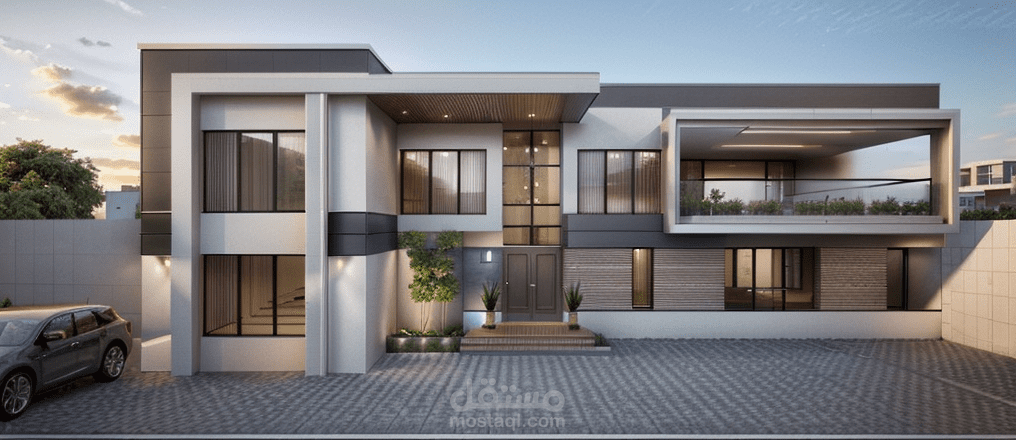 واجهة فيلا مودرن