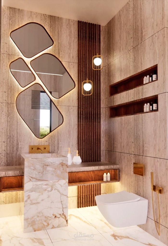 تصميم دورة مياه ضيوف