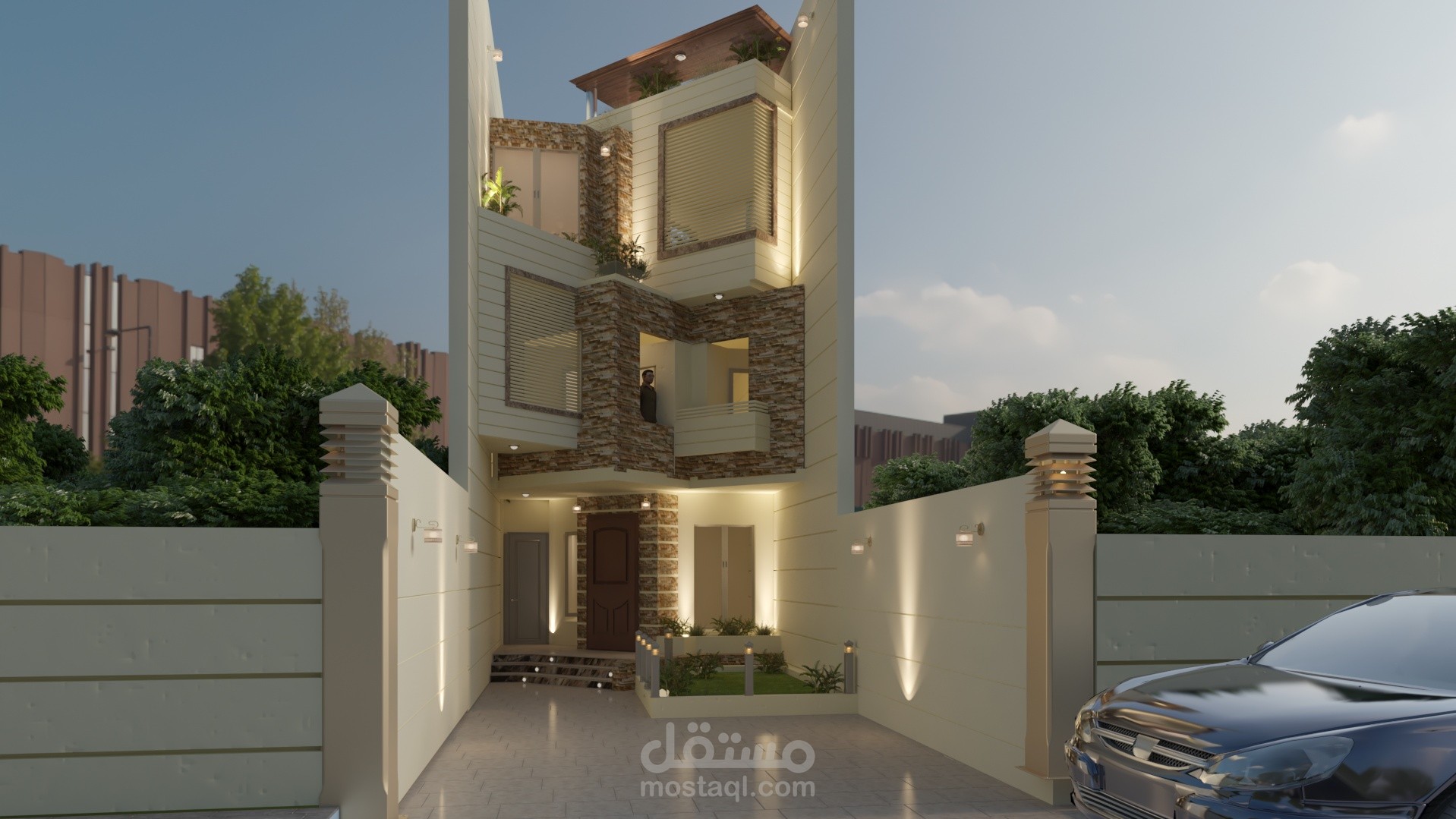 تصميم لفيلا في العراق