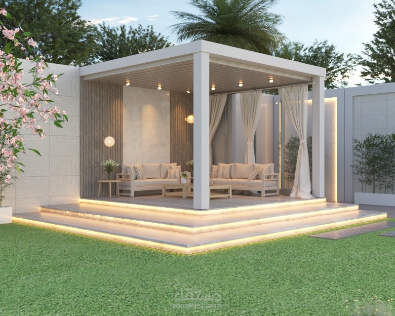 تنسيق مجلس في حديقة