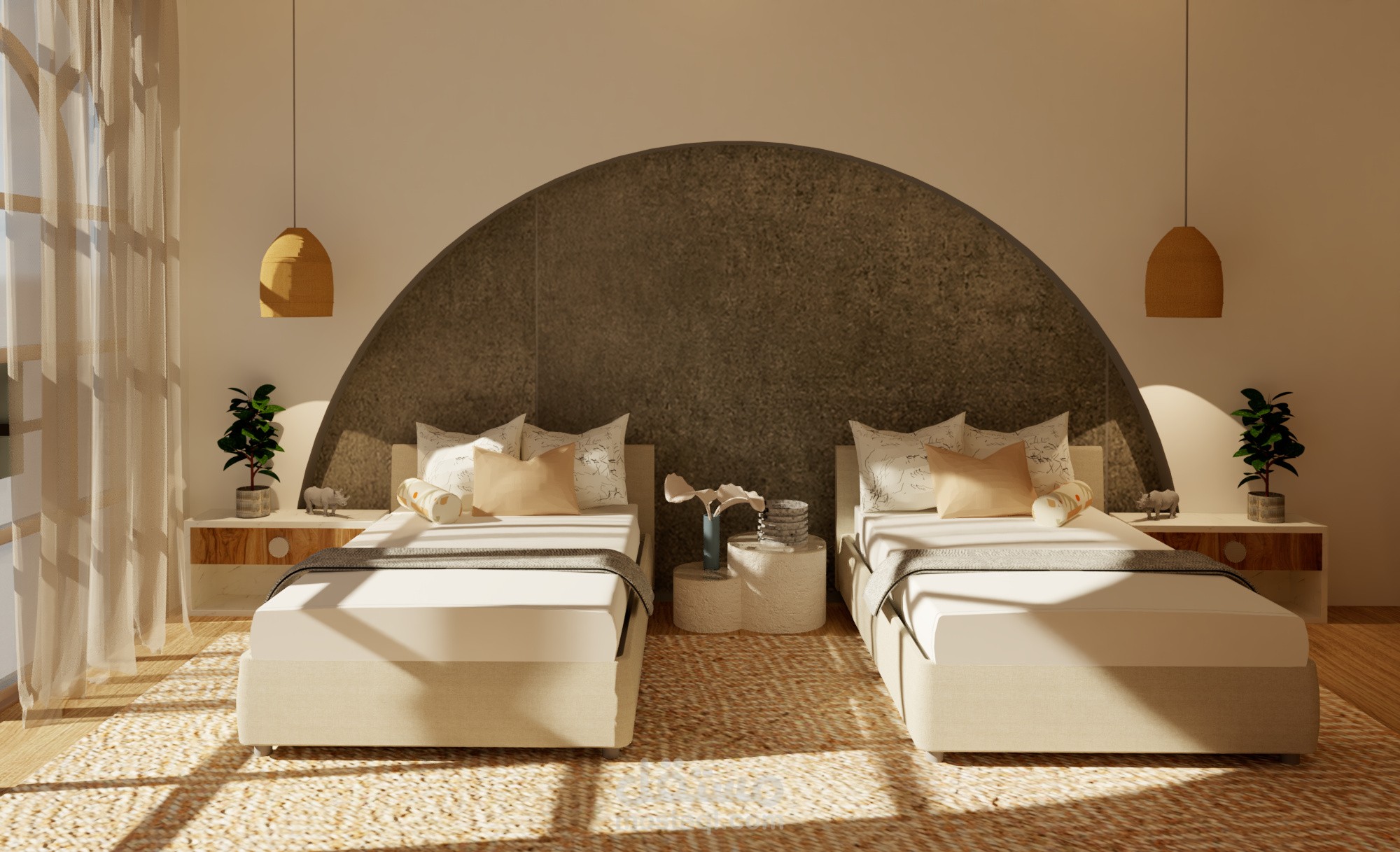 غرفو نوم ثنائية