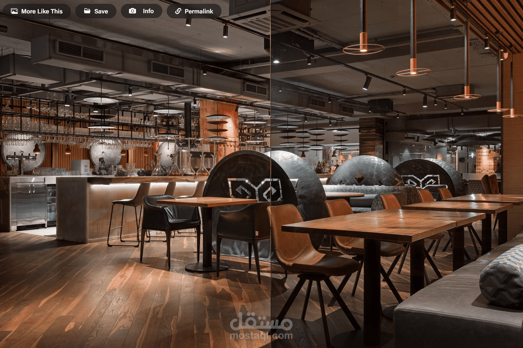 رسومات تنفيذيه لمشروع مطعم تصميم داخلي