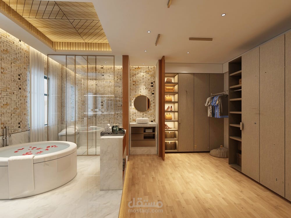 حمام و غرفة ملابس مودين