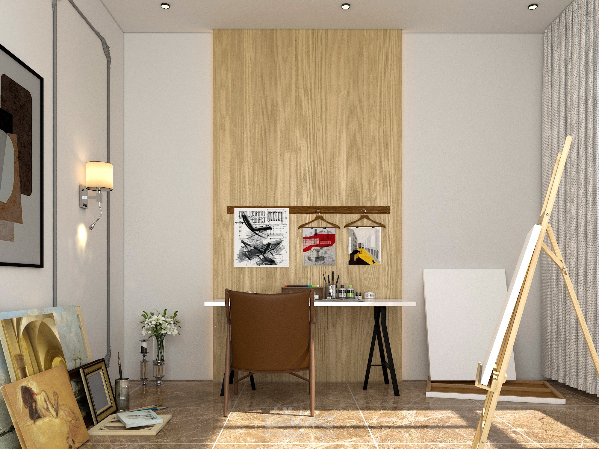 تصميم مرسم مع مخخطاته التنفيذية