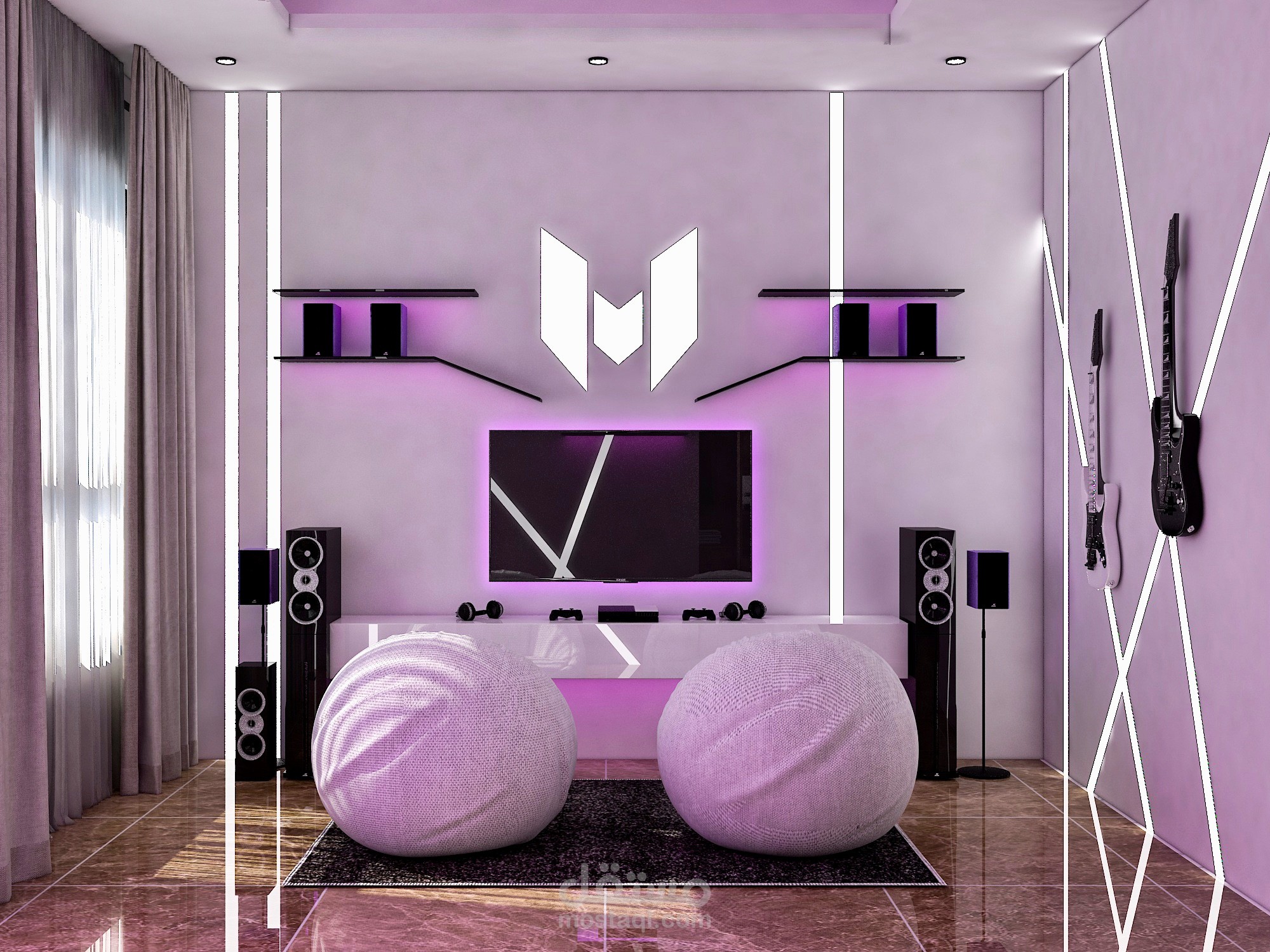 تصميم غرفة بلايستيشن