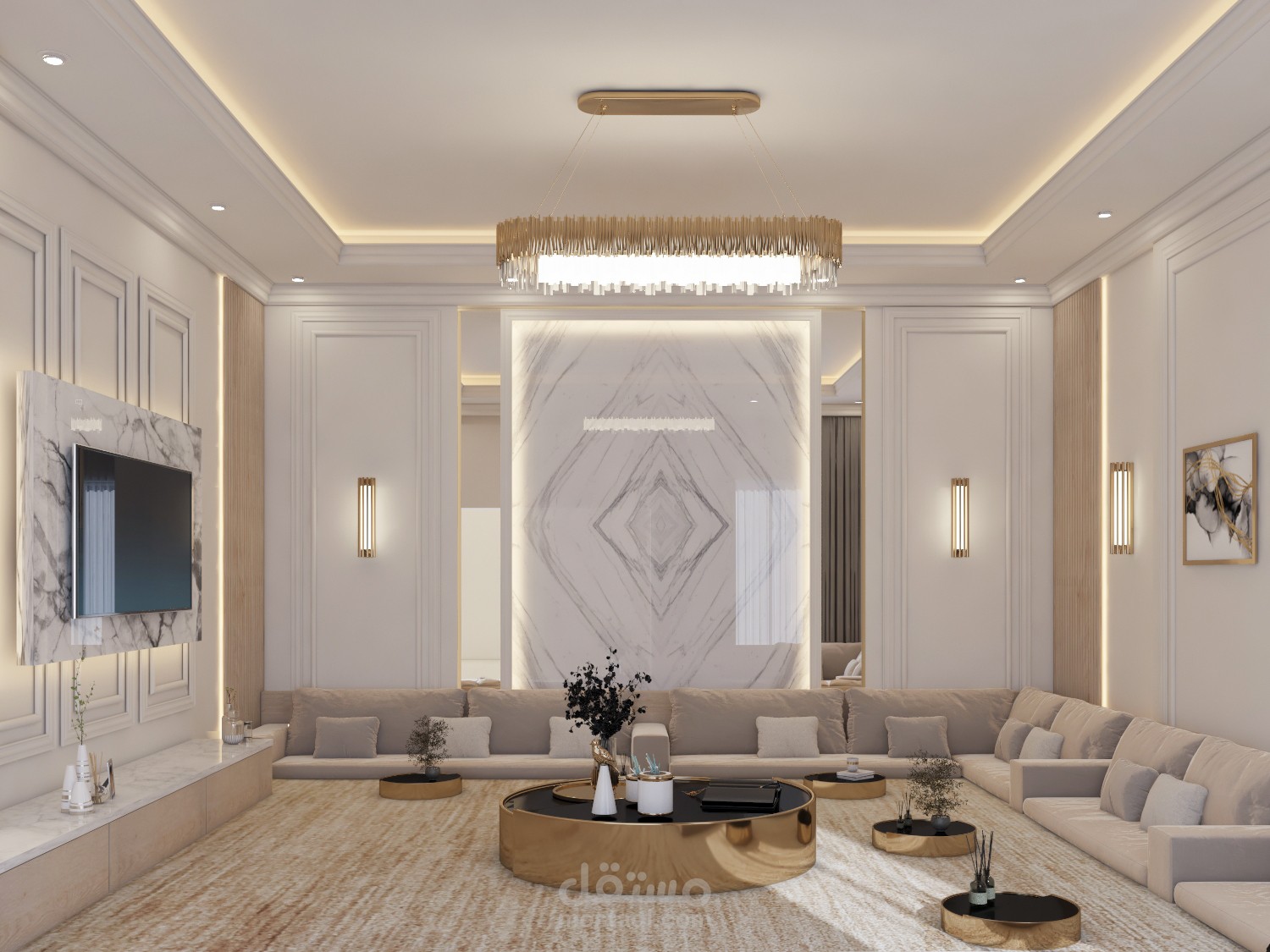 تصميم مقلط (جلسة عربية ) نيو كلاسيك