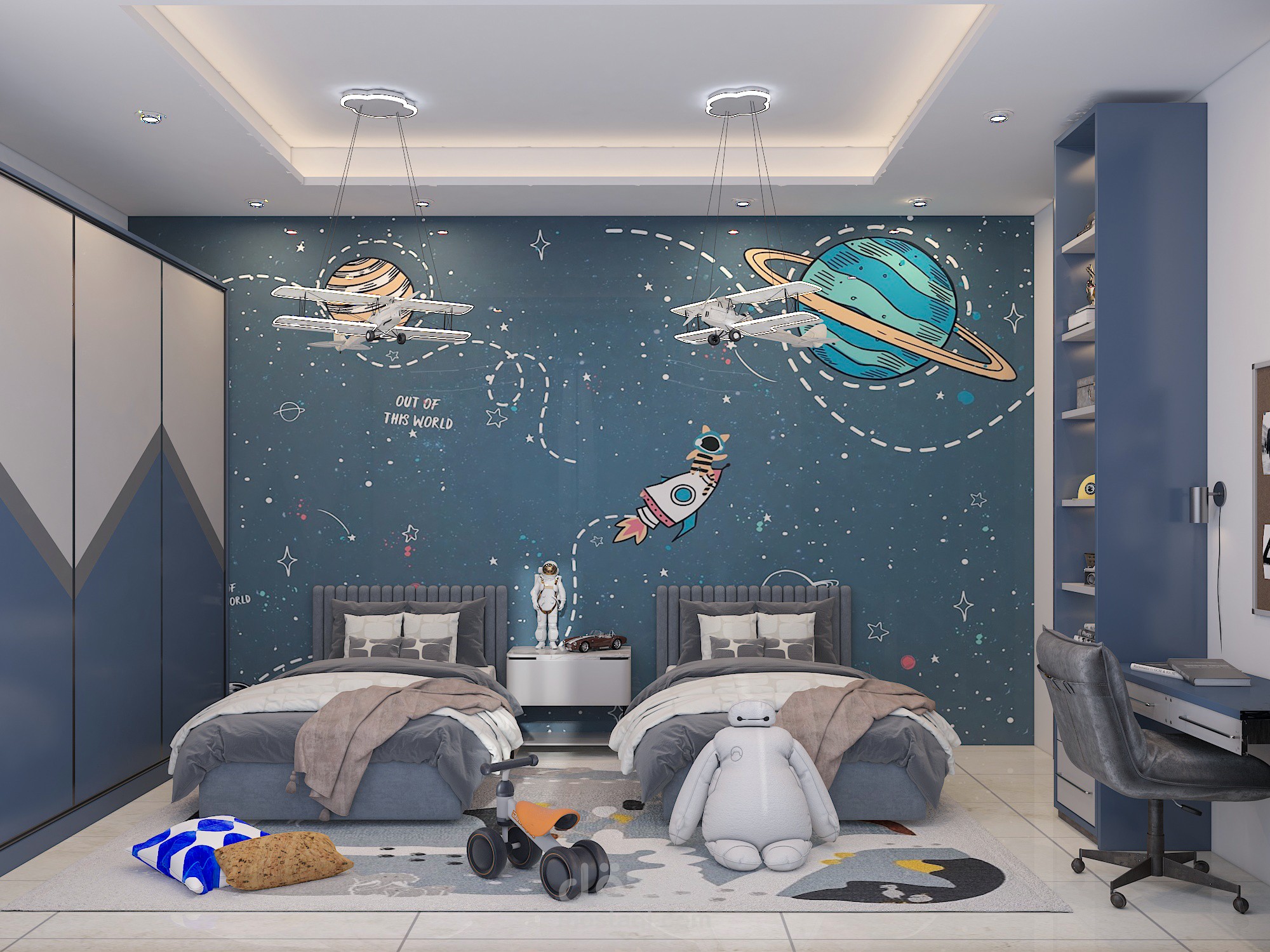 غرفة نوم لولدين