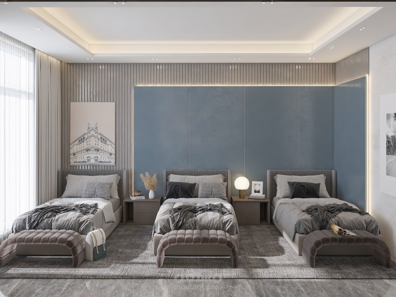 غرفة نوم ثلاث أولاد