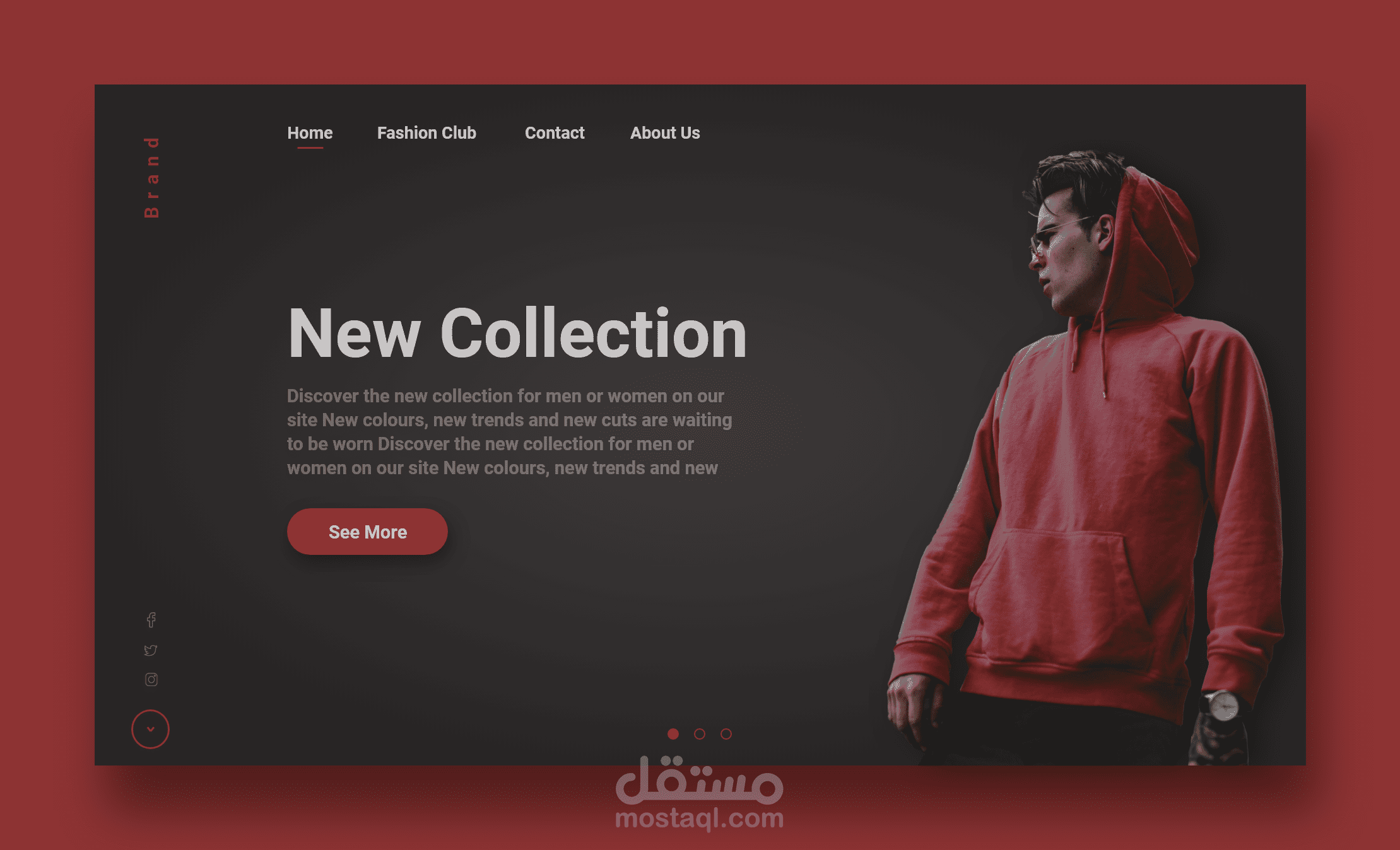 Fashion Web Design Landing Page